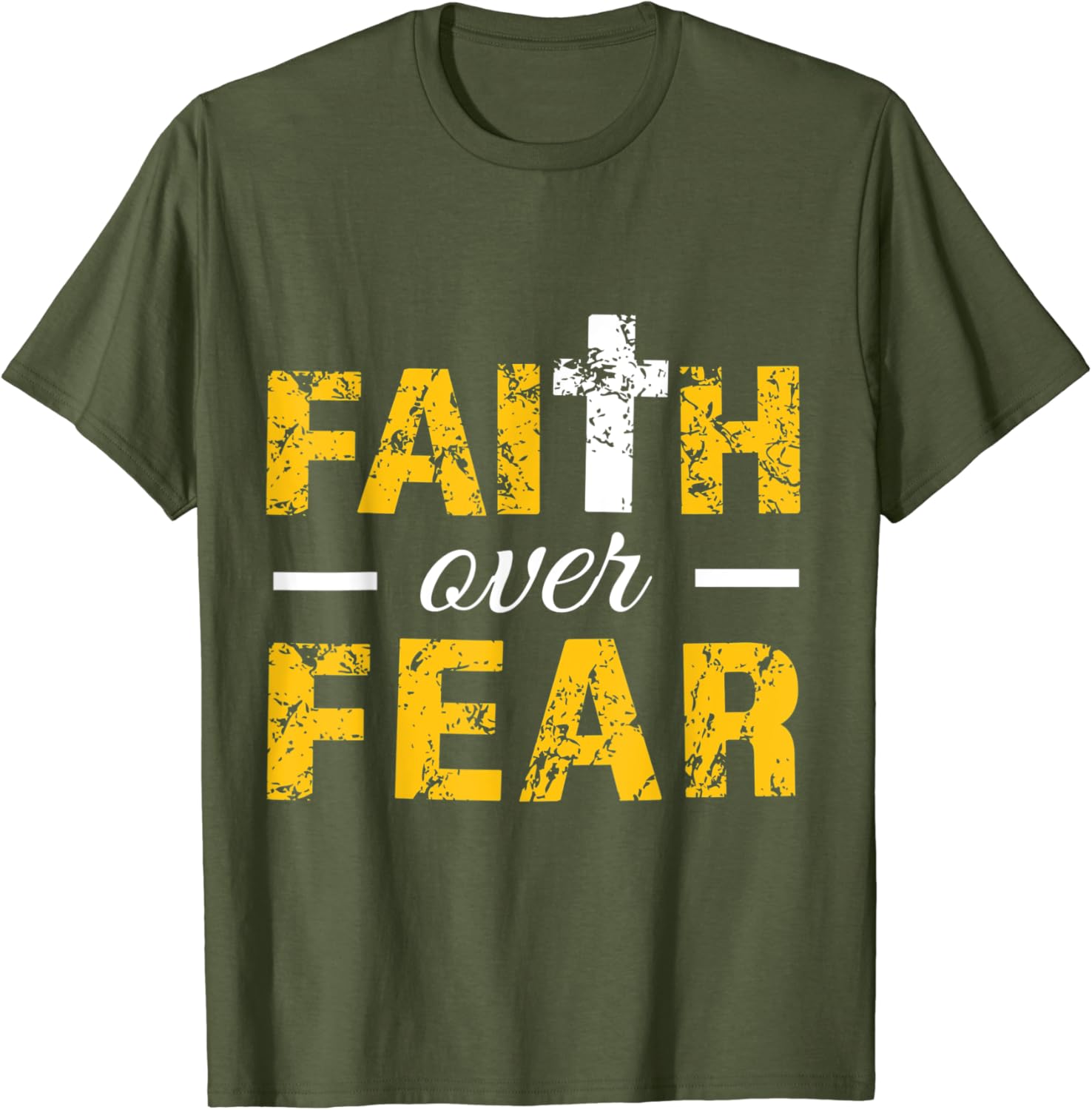 Faith over Fear TShirt Amazon.co.uk Fashion